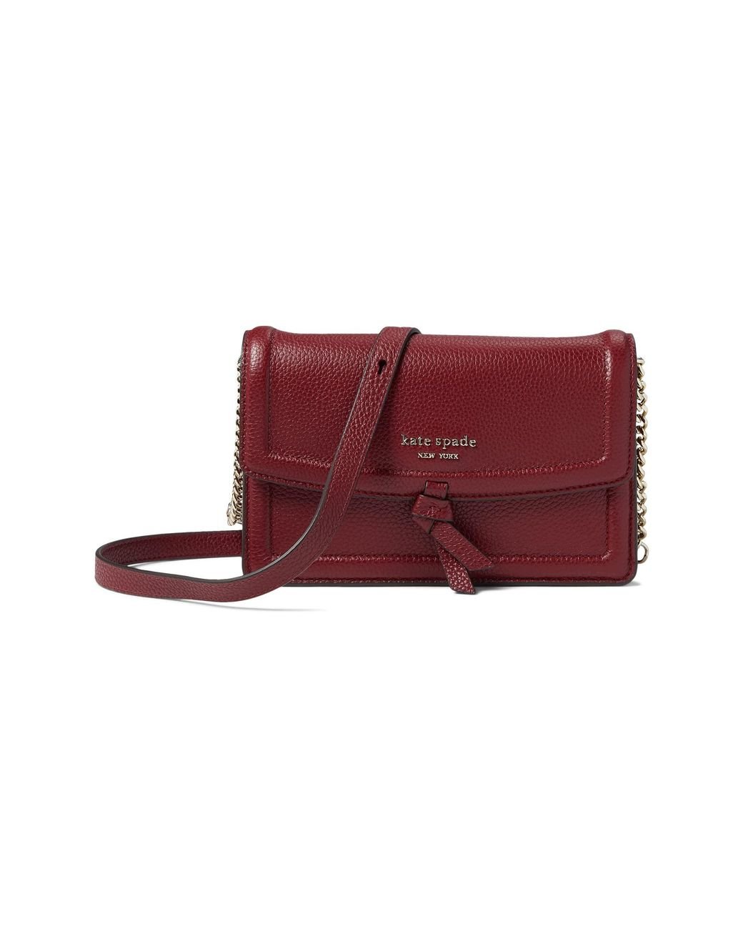 kate spade【新品未使用】ショルダーバック ペブルド レザー フラップ