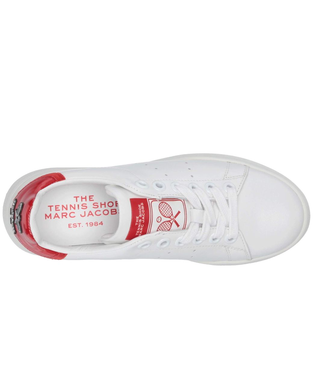 Marc Jacobs The Tennis Shoe in White/Red (White) | Lyst