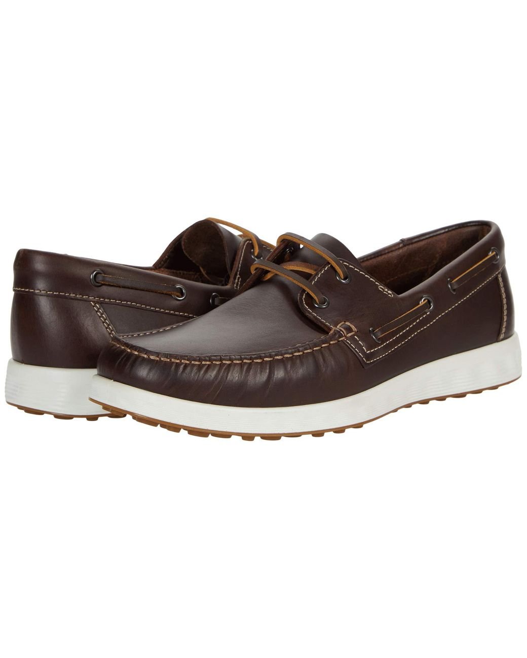 Ecco Leather S Lite Moc Boat Shoe Shoes in Brown for Men - Lyst