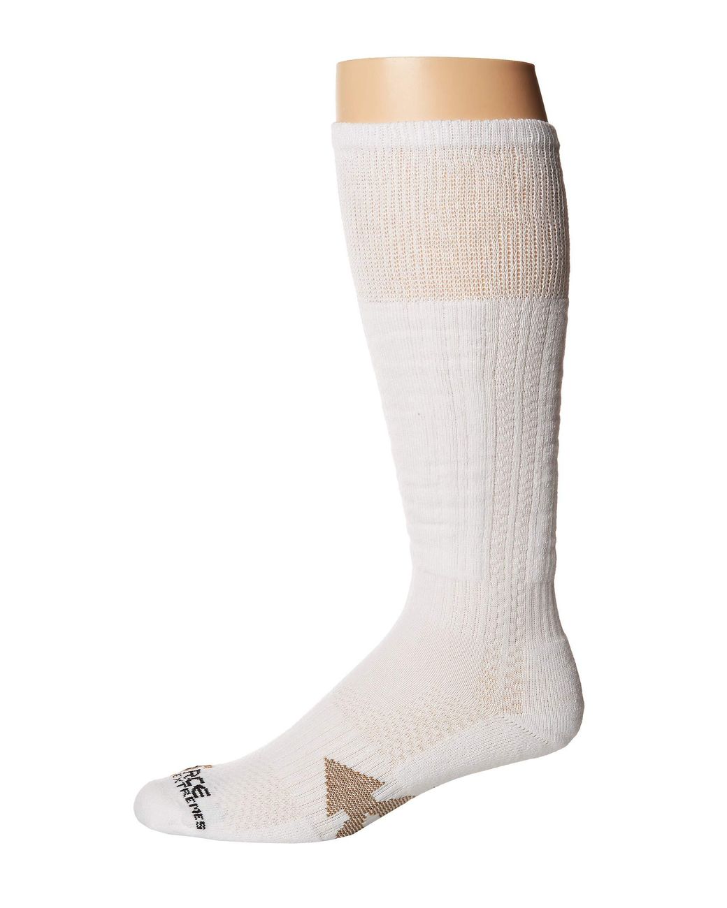 Calf Work Boot Socks in White for Men 
