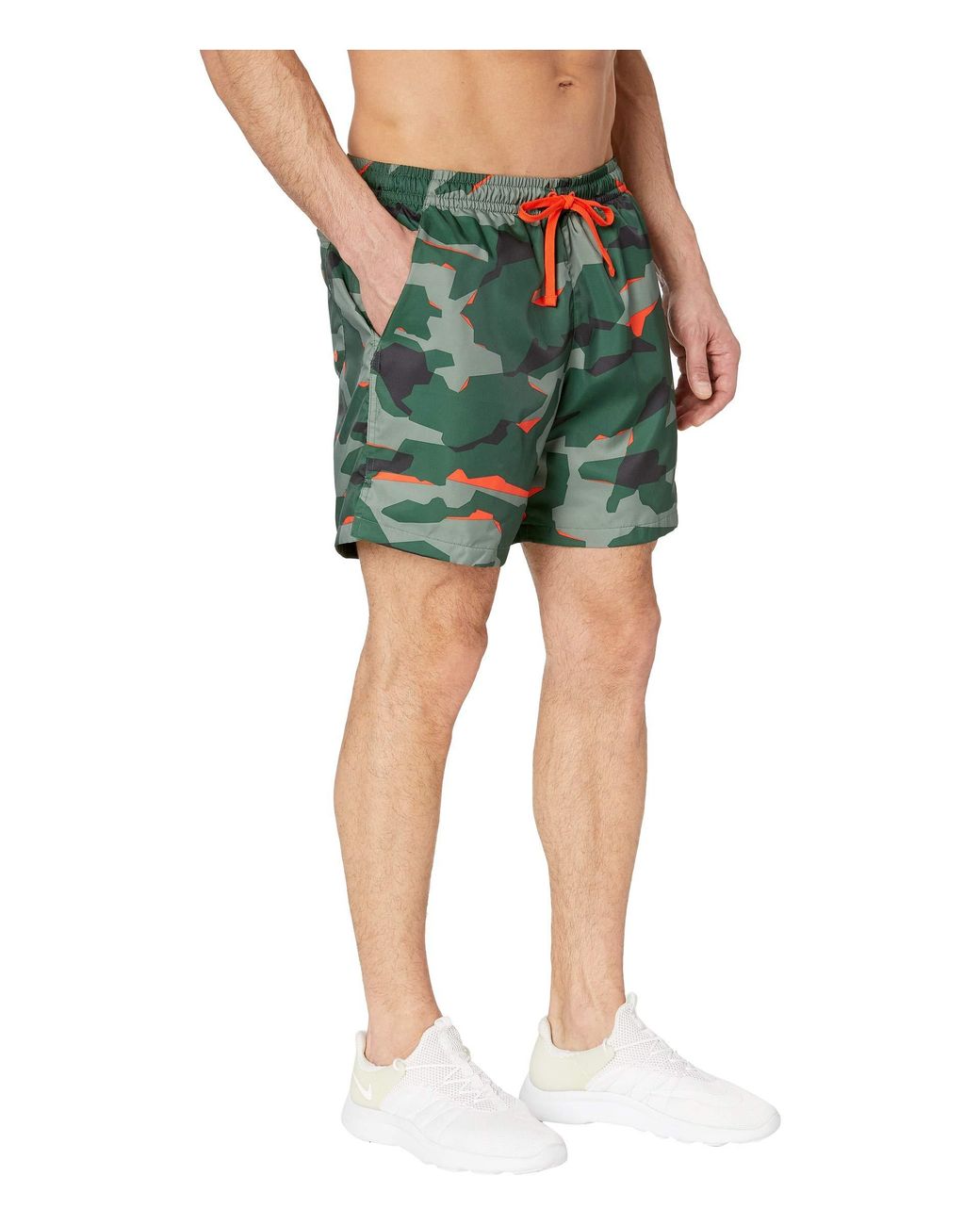 Nike Nsw Camo Shorts Woven (fir/fir/team Orange/white) Men's Shorts in  Green for Men | Lyst