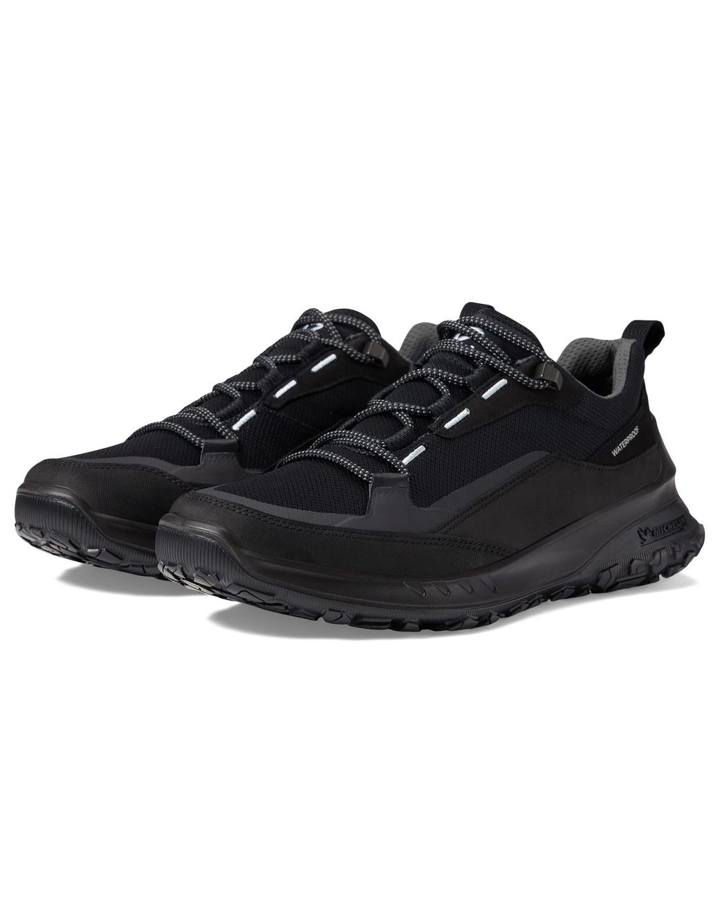 Ecco Terrain Waterproof Low Hiking Shoe Black for Men | Lyst
