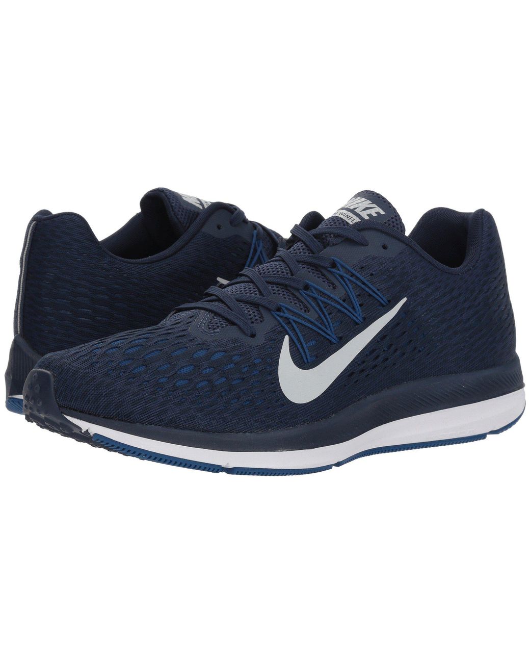 Nike Air Zoom Winflo (midnight Platinum) Running Shoes in Blue Men | Lyst