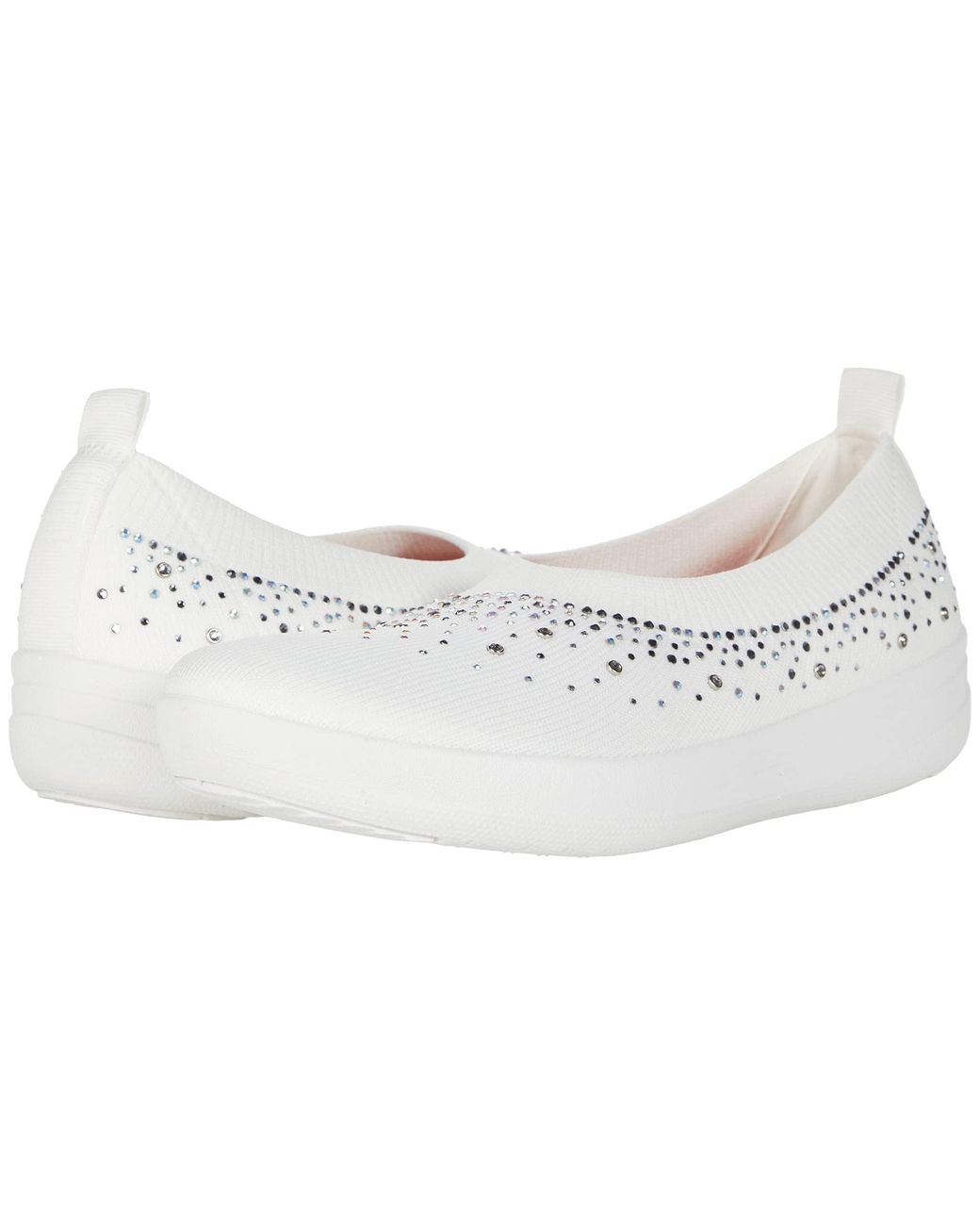 fitflop uberknit crystal ballerinas