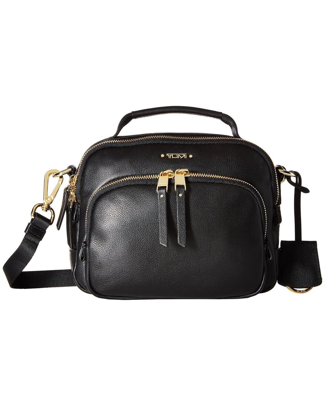 Tumi Leather Voyageur Troy Crossbody in Black Lyst
