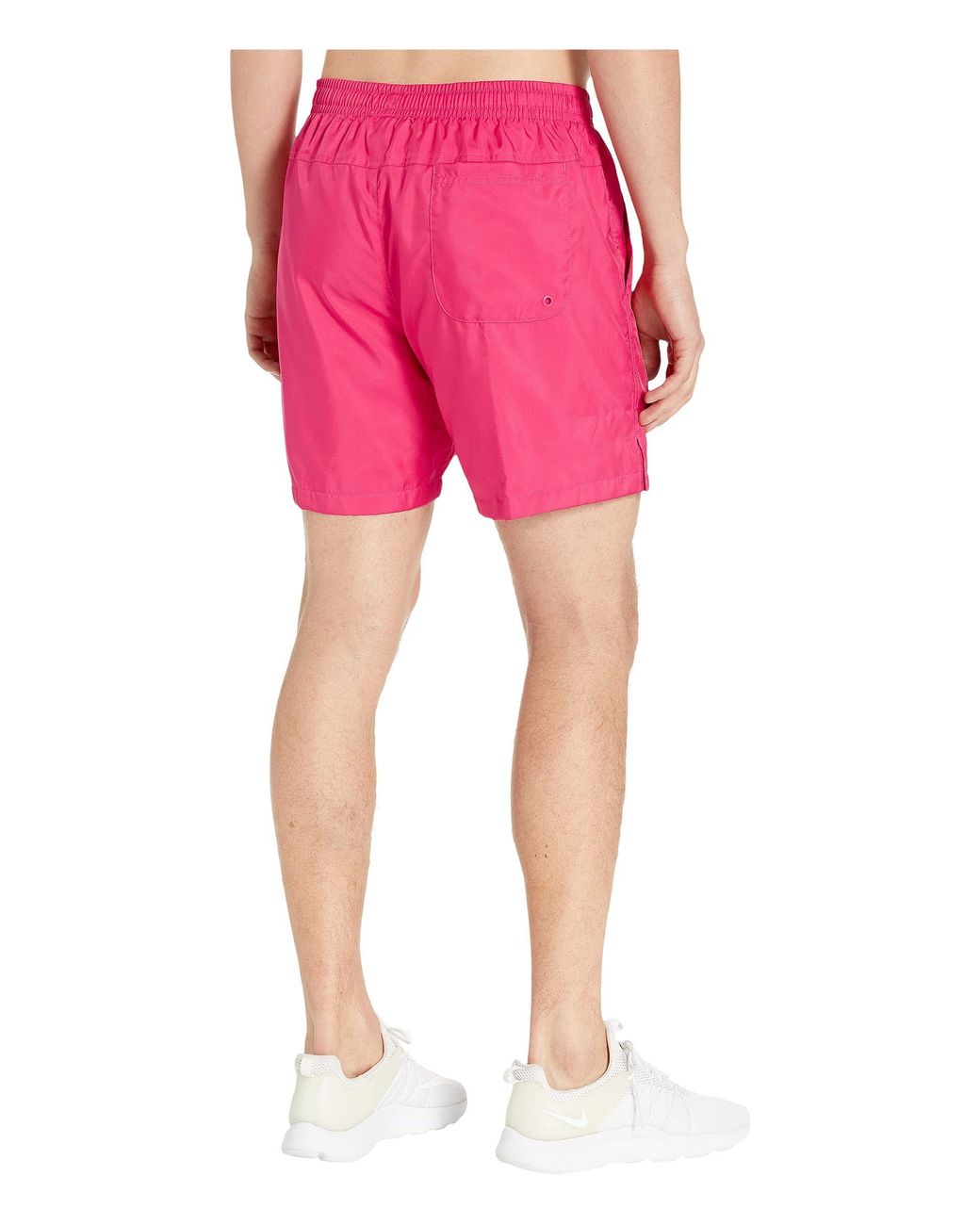 Nike Flow Logo Swim Shorts Pink for Men | Lyst