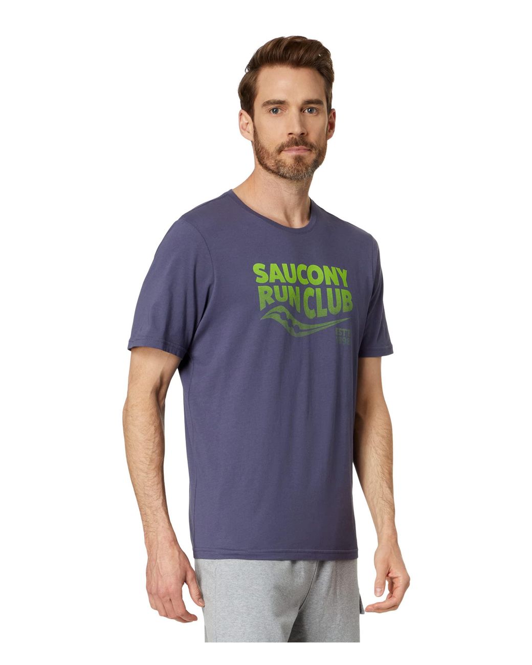 Saucony Rested T-shirt in Blue for Men | Lyst