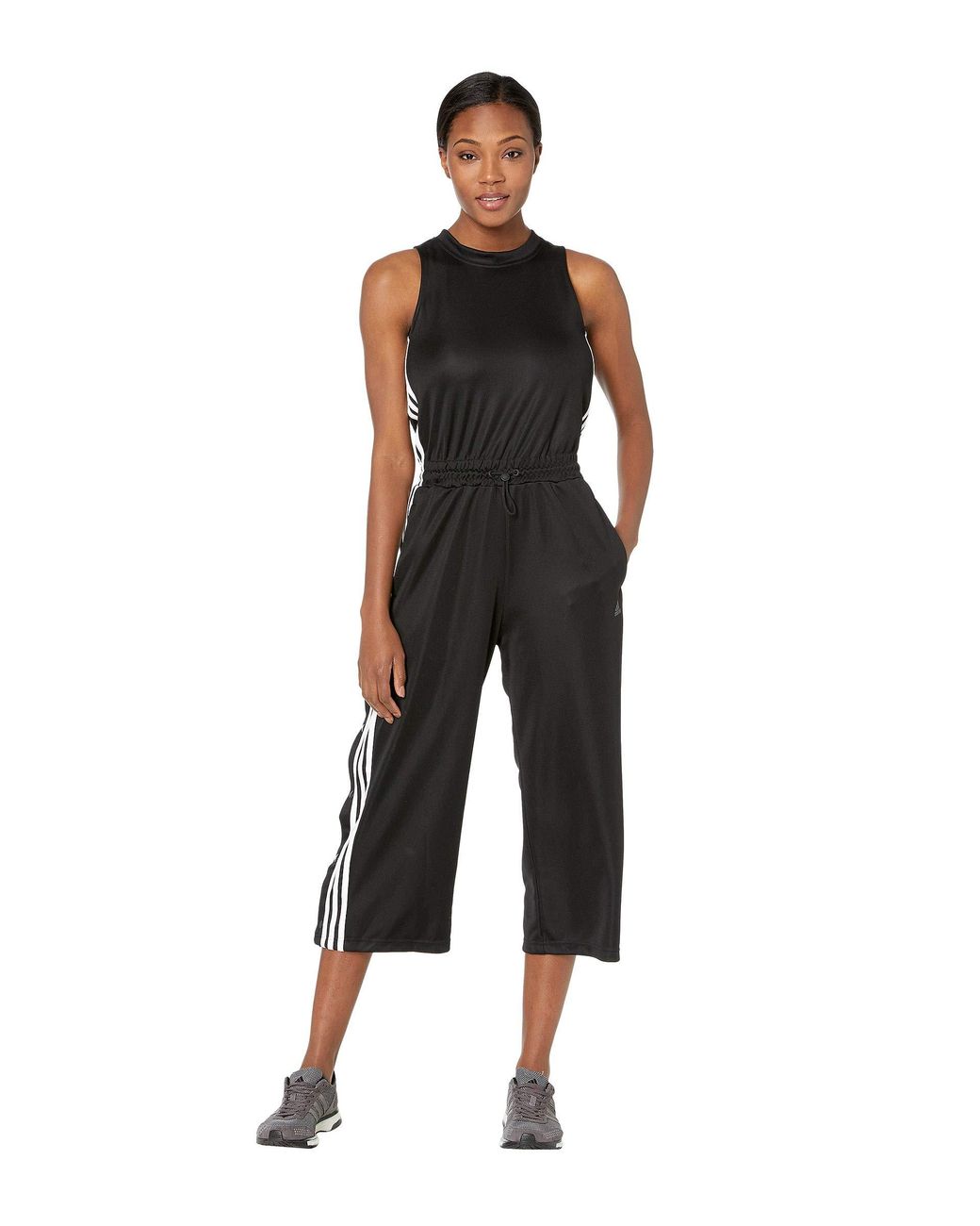 adidas Snap Romper (black/white) Women's Jumpsuit & Rompers One Piece | Lyst