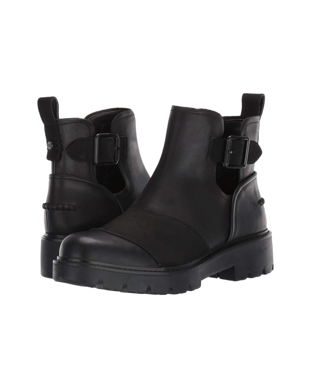 UGG Leather Stockton in Black Leather (Black) - Save 64% - Lyst
