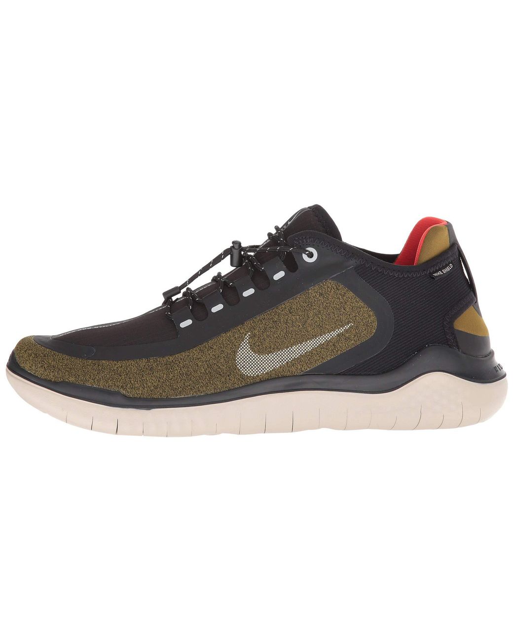 Nike Synthetic Free Rn 2018 Shield (olive Flak/metallic  Silver/black/string) Men's Running Shoes for Men | Lyst