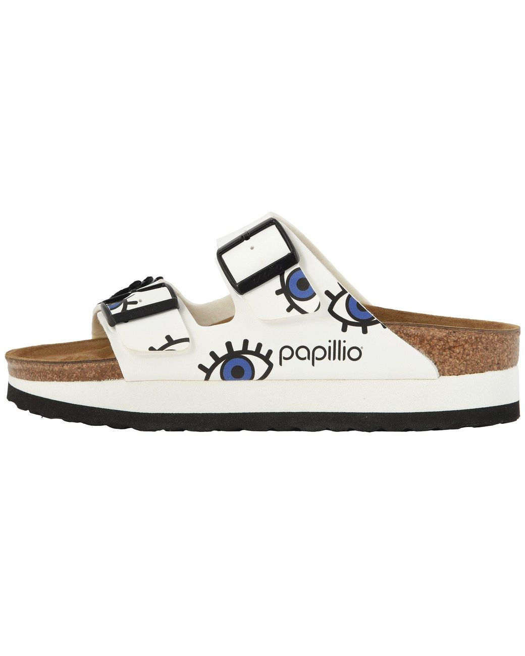 Birkenstock Arizona Platform eyes White Birko flor Women s Shoes