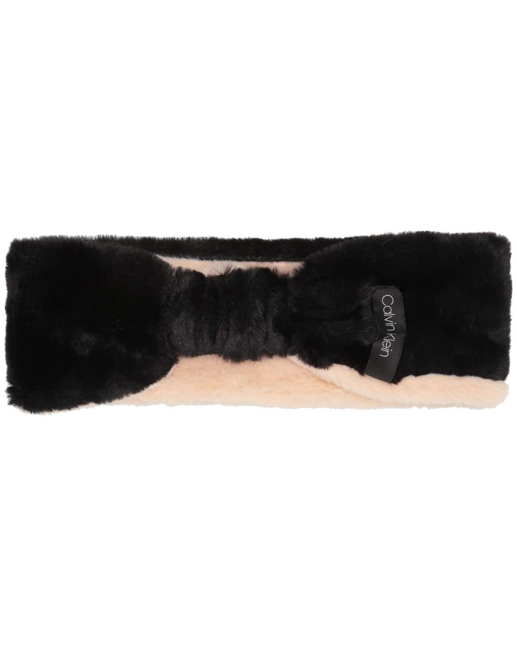 calvin klein fur headband