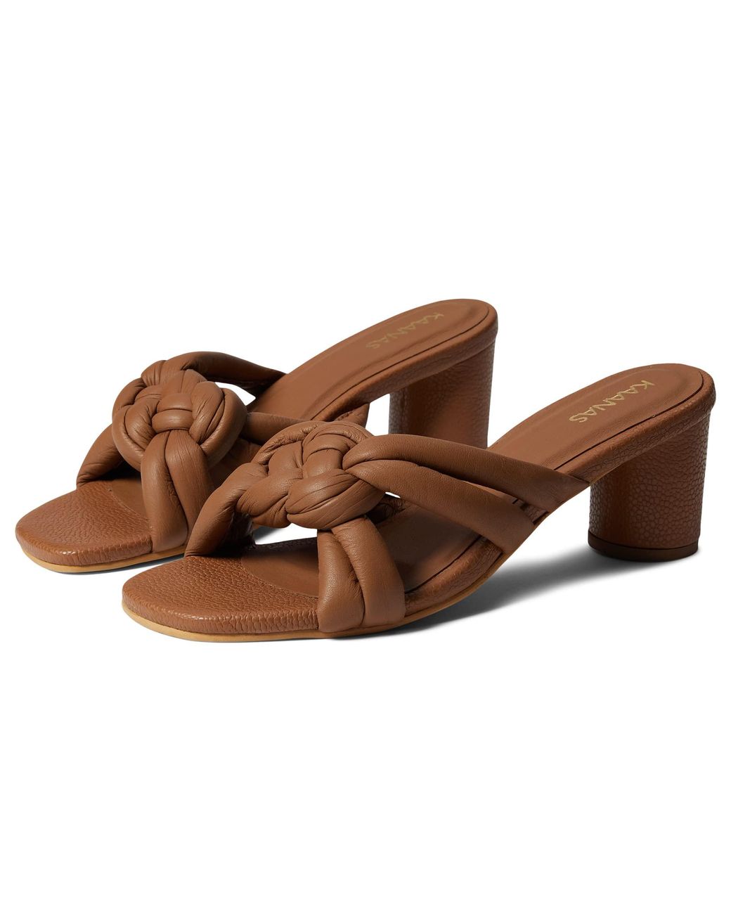 kaanas binjai double braid leather heel