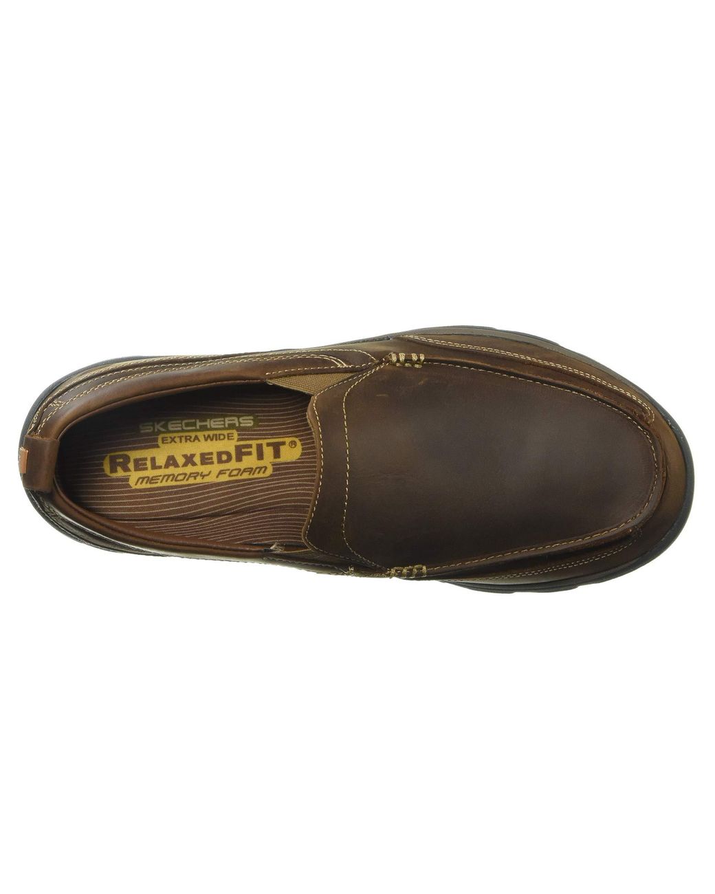 Skechers Leather Relaxed Fit Superior - Gains in Brown for Men | Lyst