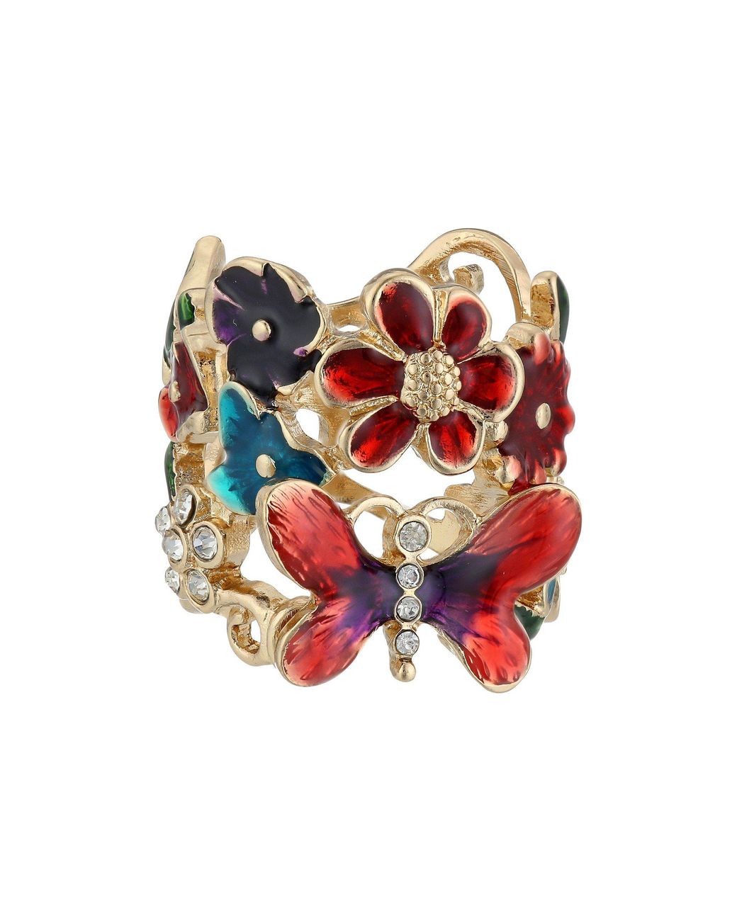 guess flower ring