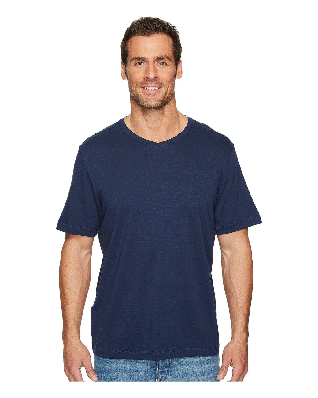Tommy Bahama Cotton Portside Palms V-neck T-shirt in Blue for Men - Lyst