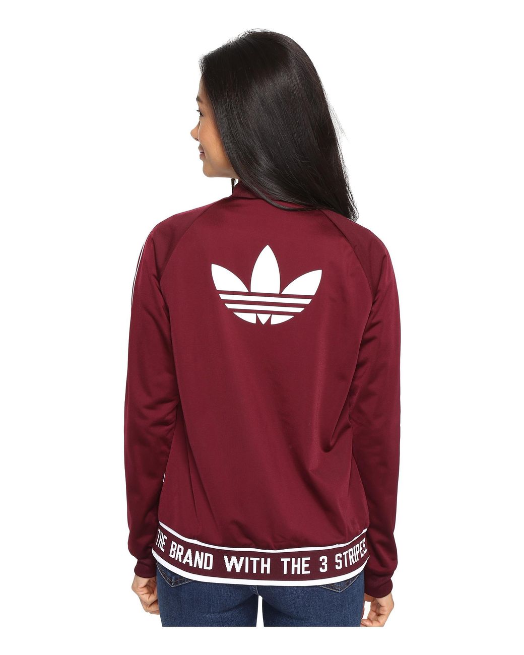 adidas Originals Supergirl Track Jacket in Red | Lyst