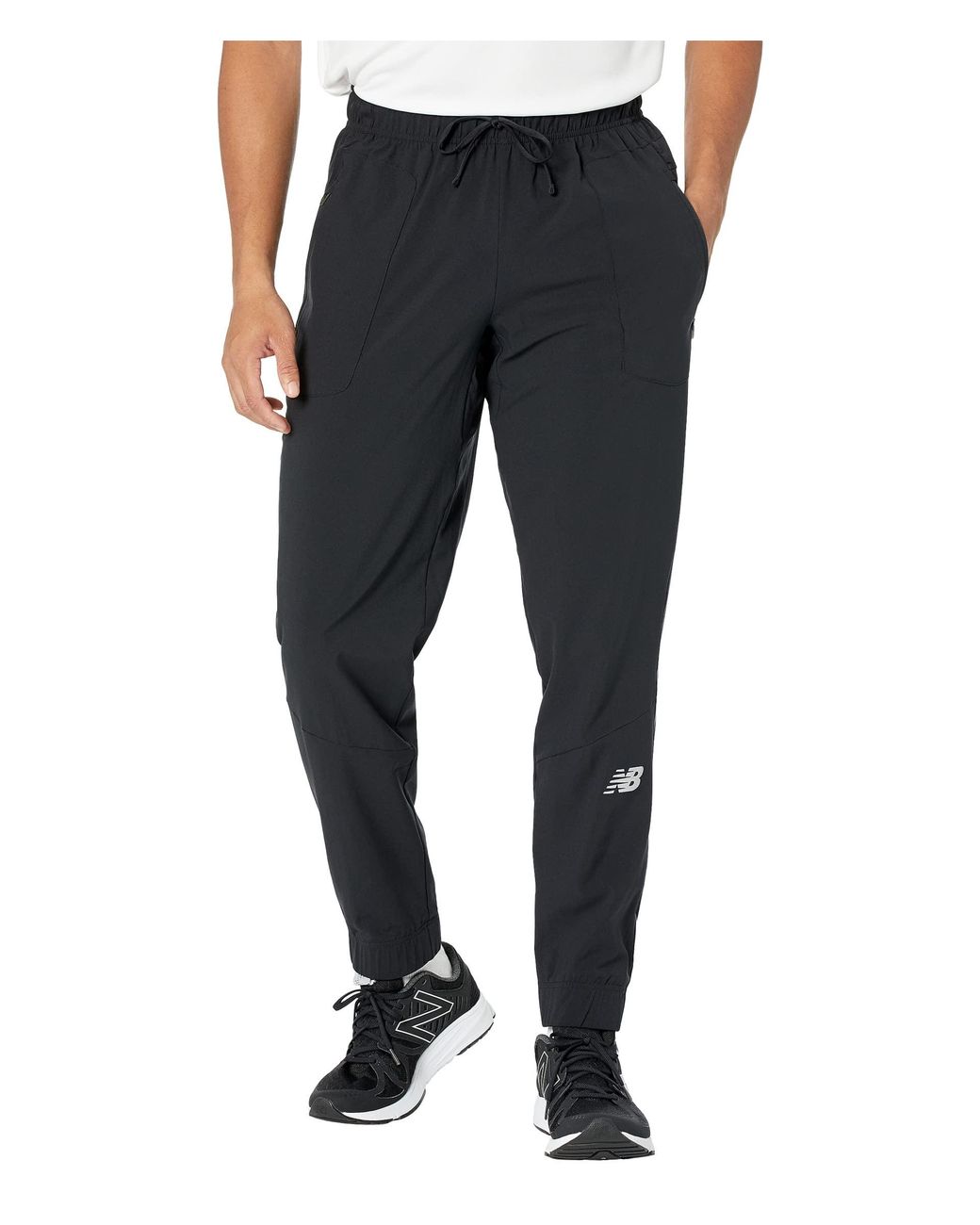 New Balance Impact Run Woven Pants in Black for Men | Lyst