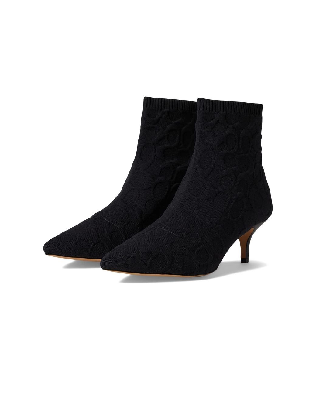 COACH Jade Knit Bootie in Black Lyst