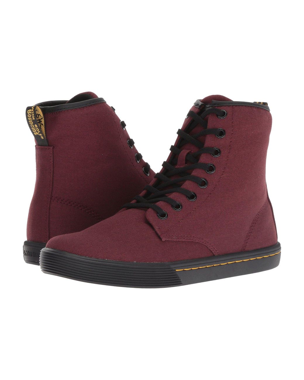 Dr. Martens Synthetic Sheridan Octavo (old Oxblood Canvas) Boots | Lyst