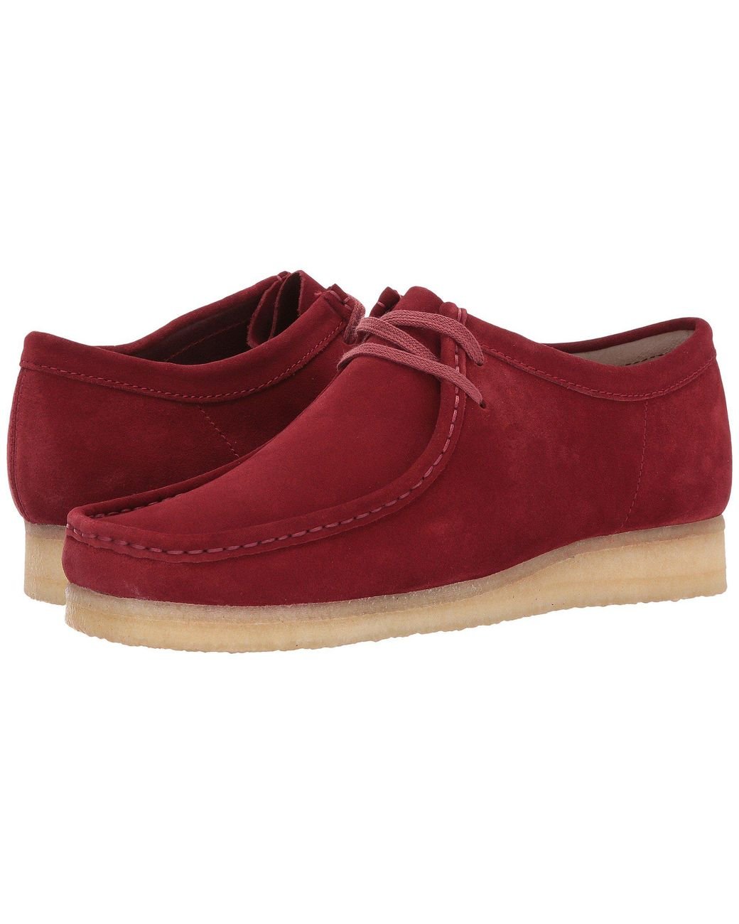 Red wallabees cheap shoes