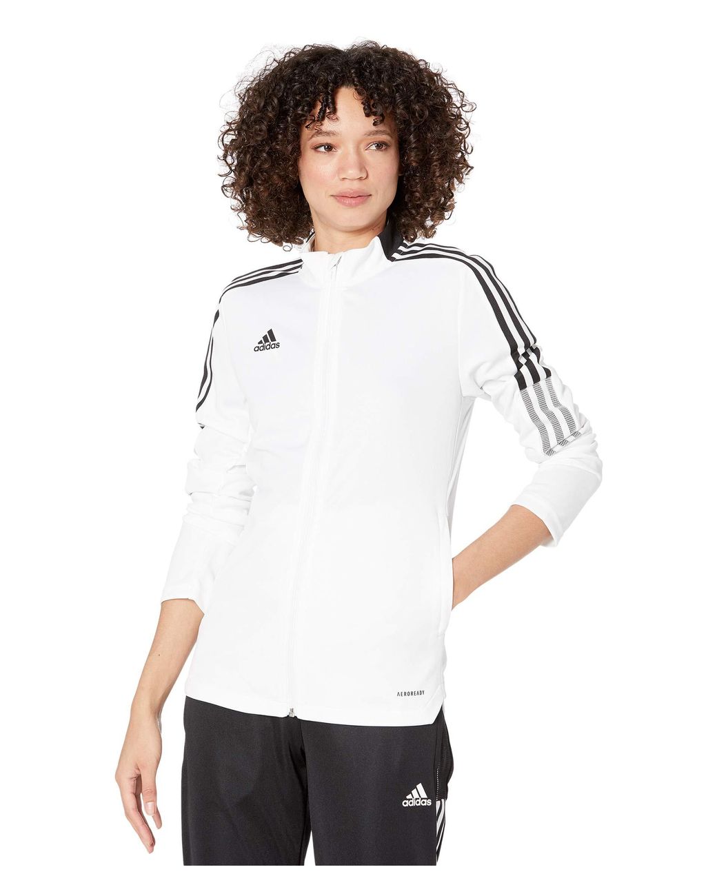 adidas Synthetic Tiro 21 Track Jacket Clothing in White - Lyst