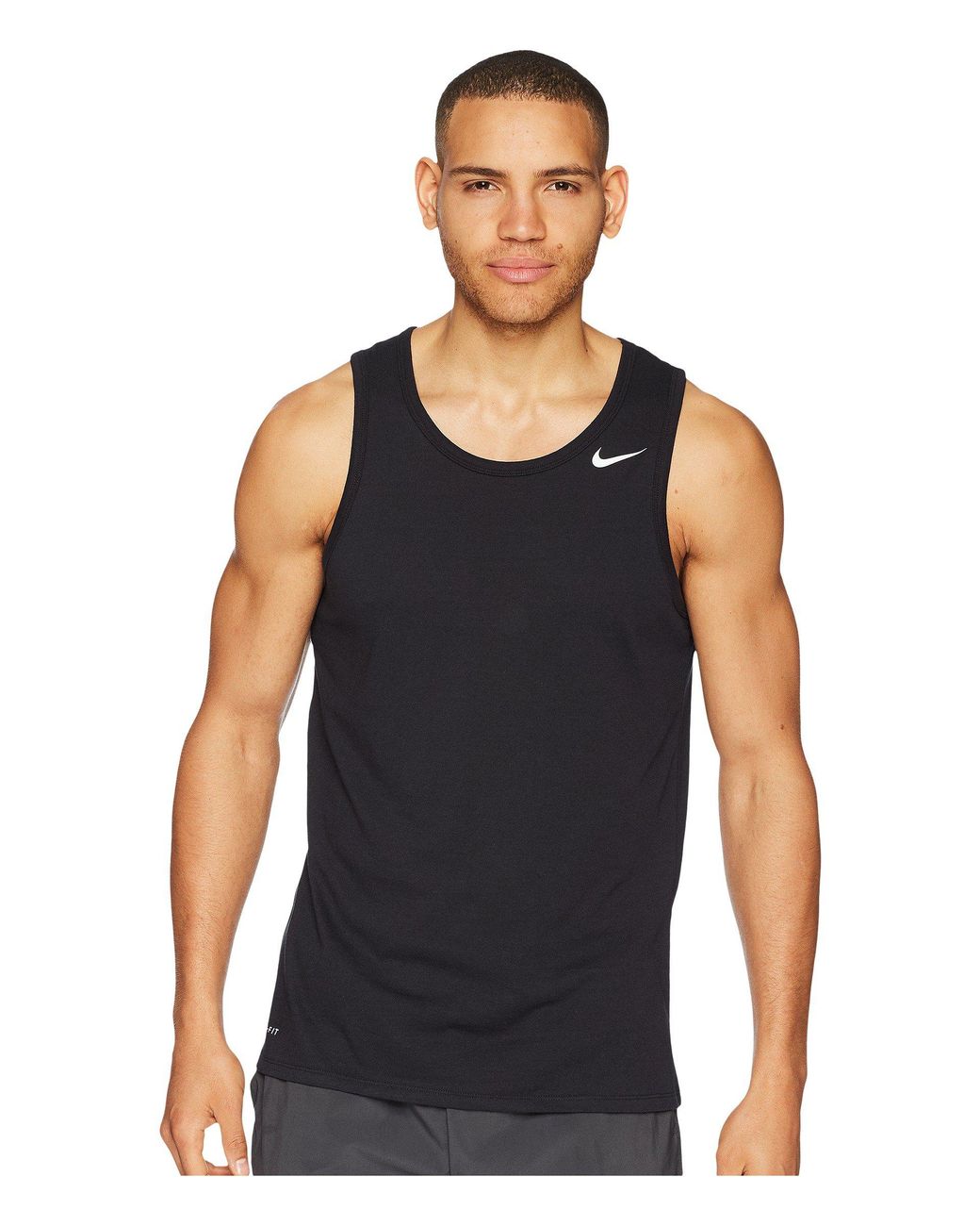 Nike Dri-fit Tank Top (white/black) Men's Sleeveless for Men | Lyst