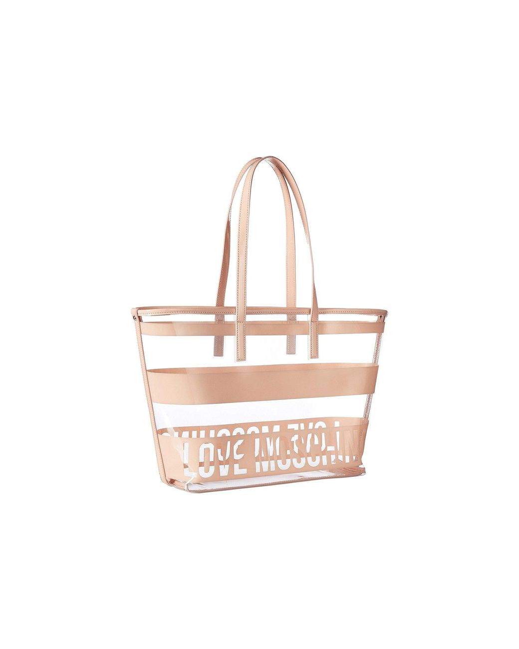 Love Moschino Transparent Tote in Pink Lyst