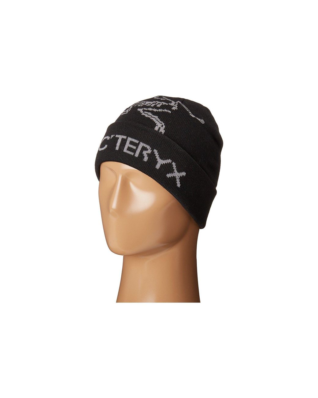 arcteryx beanie black and white