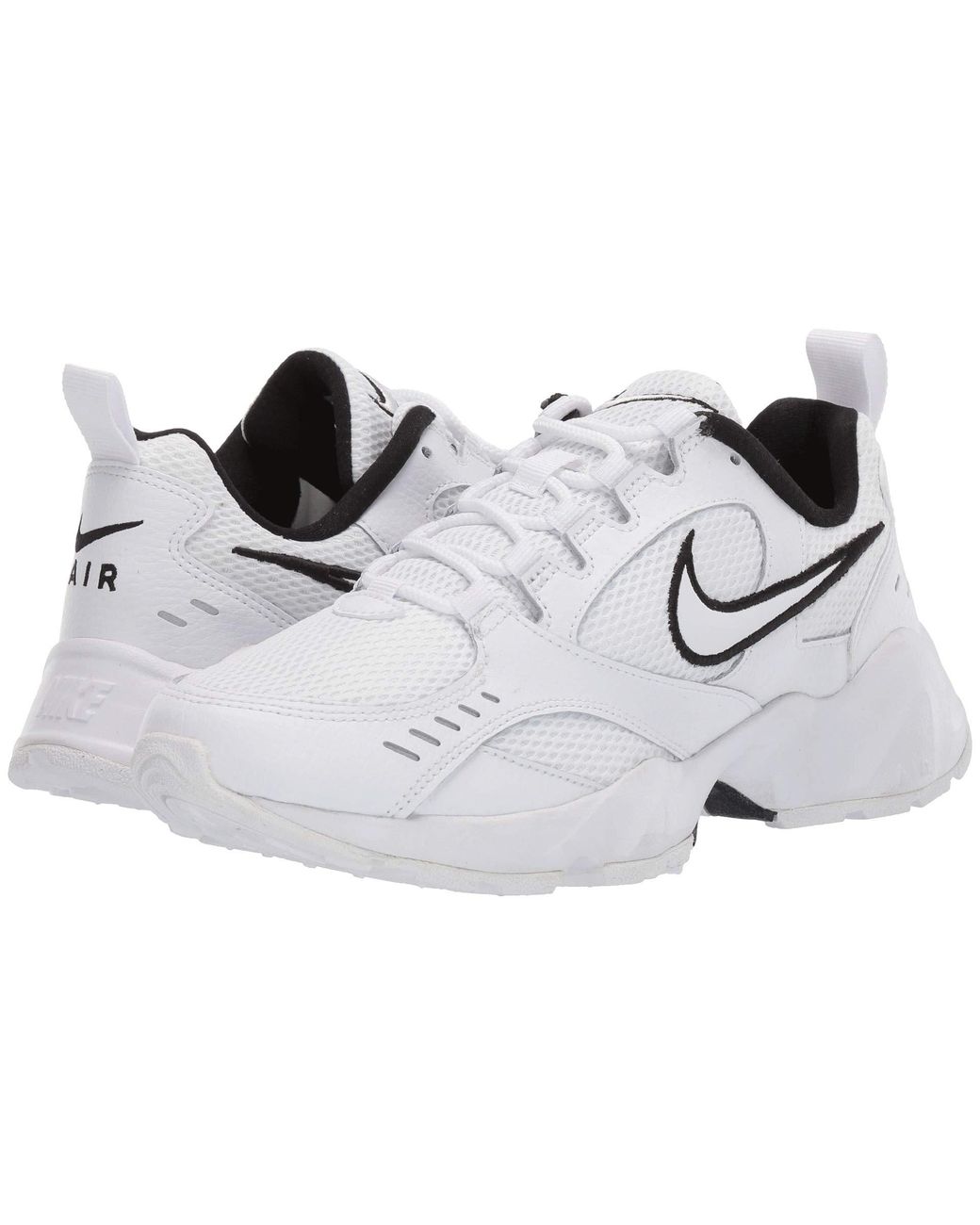 Nike Leather Air Heights in White/White/Black (White) | Lyst
