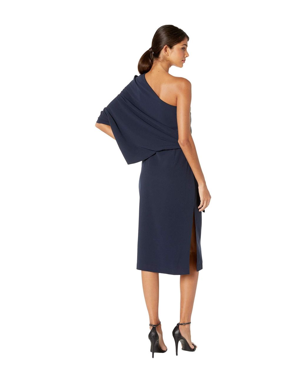 Halston Synthetic Draped Asymmetric 
