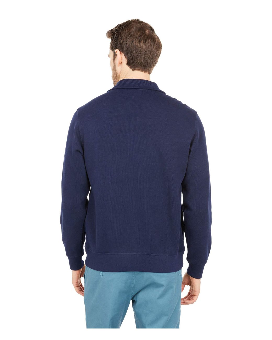 Lacoste Mens Interlock Solid Classic Sweatshirt 