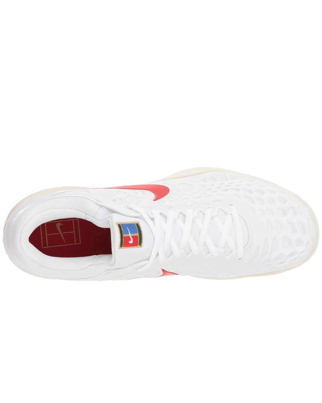 Nike Rubber Zoom Cage 3 Hc (white/university Red/light Cream) Men's Tennis  Shoes for Men | Lyst