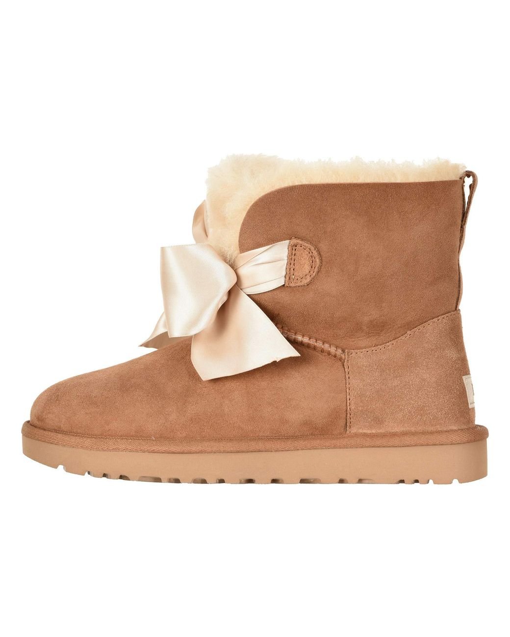 UGG Gita Bow Mini Boot (seal) Women's Pull-on Boots in Brown | Lyst