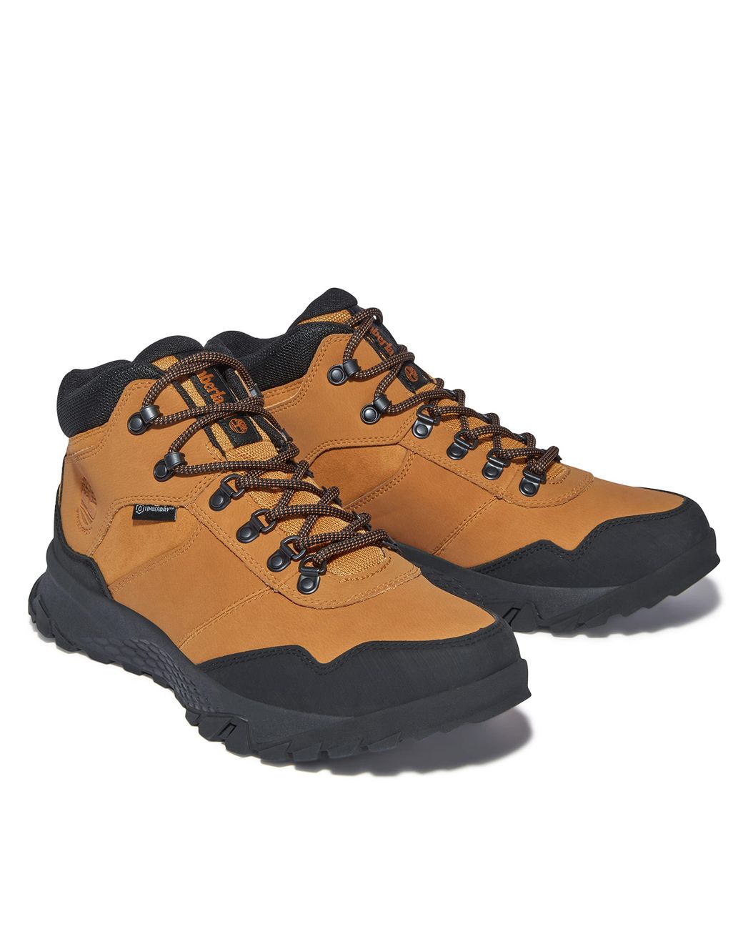 Timberland Leather Lincoln Peak Mid Waterproof Hiking Boots in Tan