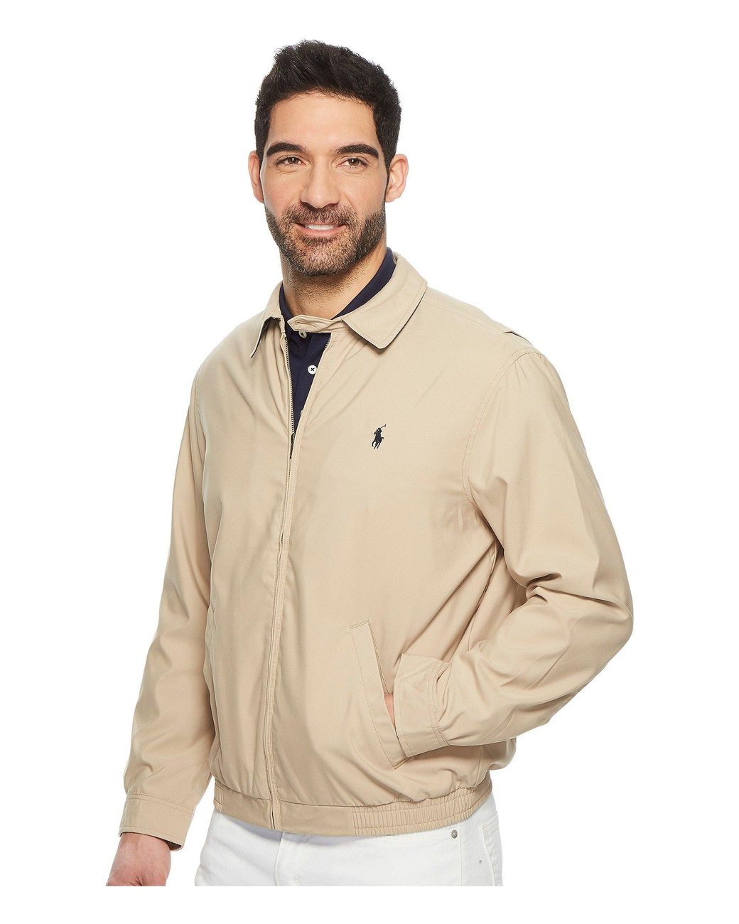 collared windbreaker jacket
