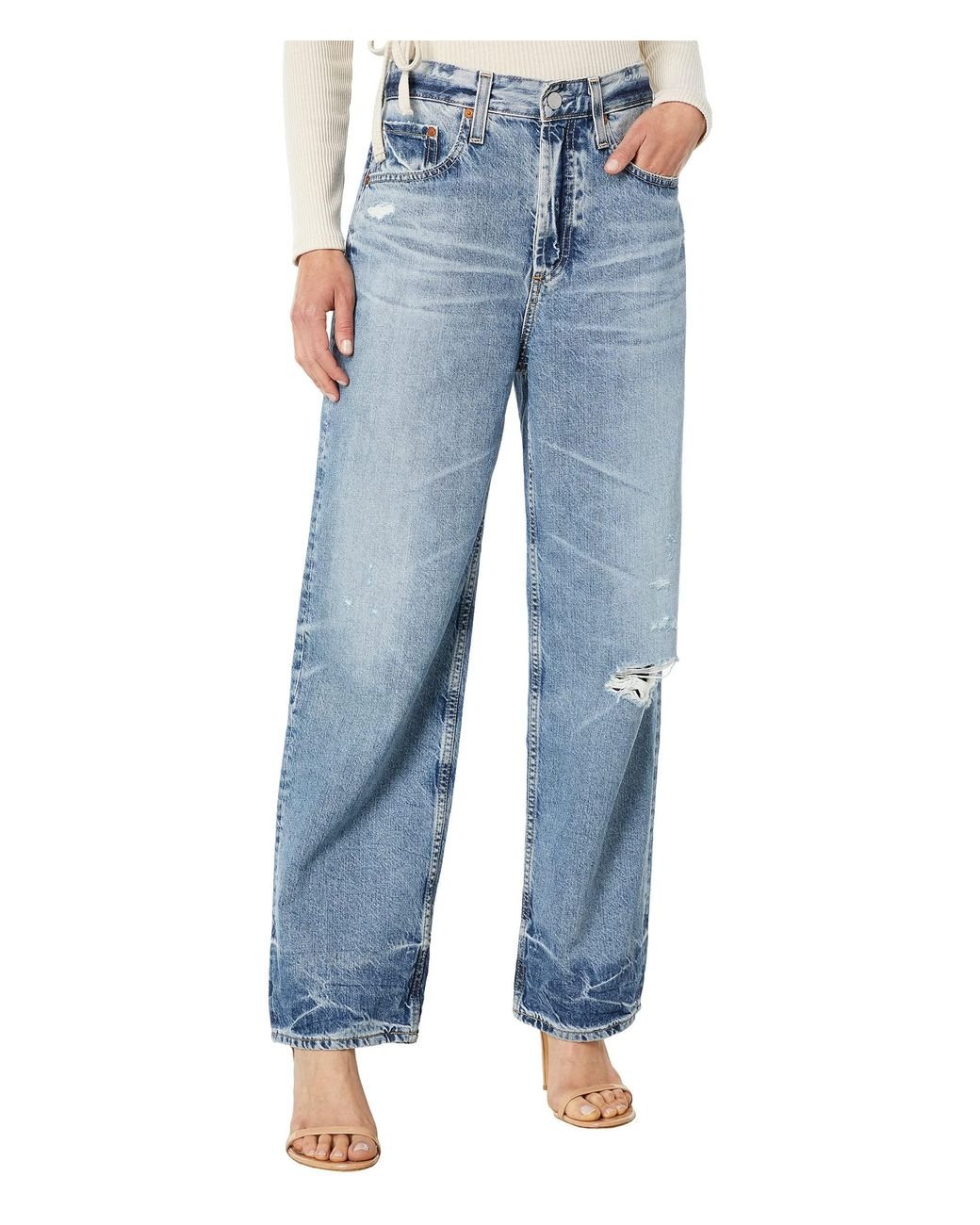 AG Jeans Knox High-rise Baggy Boyfriend In 24 Years A-list in Blue | Lyst
