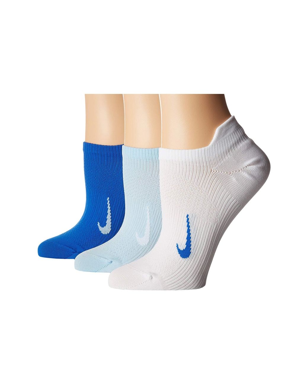 Nike Everyday Plus Lightweight Training No Show Socks 3-pair Pack in Blue |  Lyst