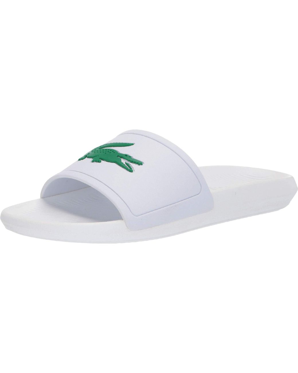 lacoste croco slides