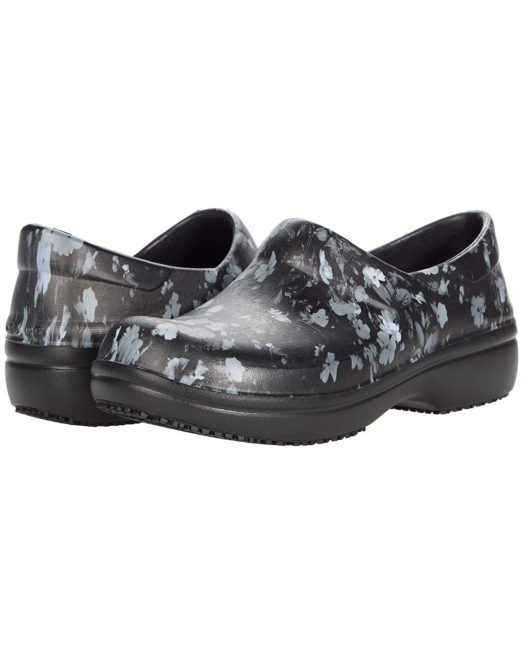 Crocsâ¢ Womens Neria Pro Ii | Slip-resistant Work And Nursing Shoe Clog in Tropical Floral/Black 