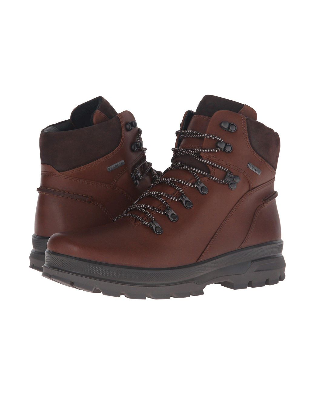 Ecco Leather RUGGED Track Hiking Boots in Brown for Men | Lyst