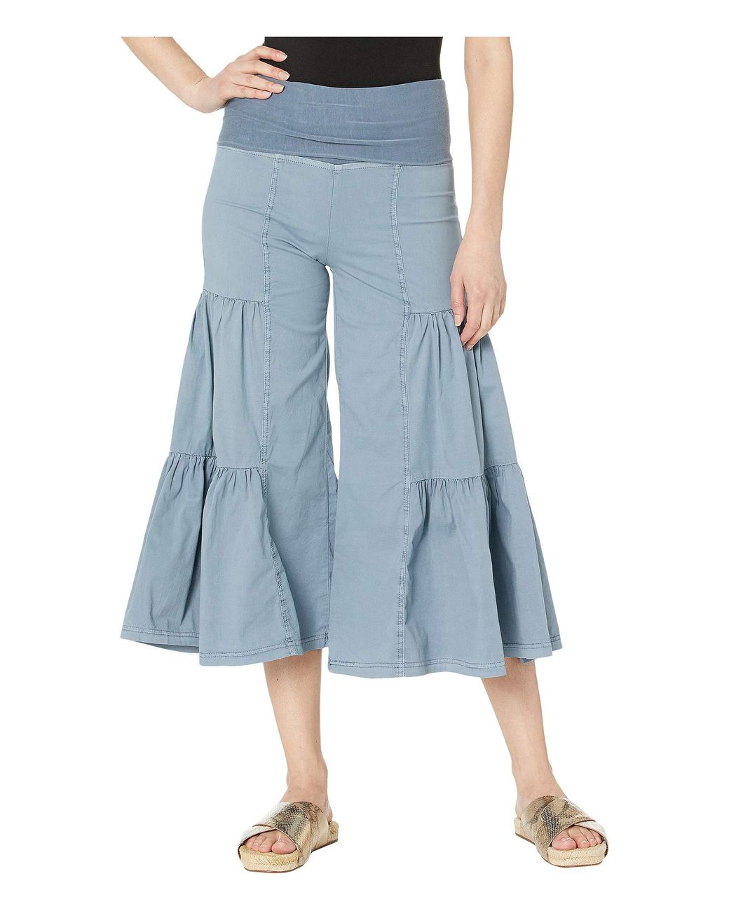 Xcvi cropped side tier best sale palazzo