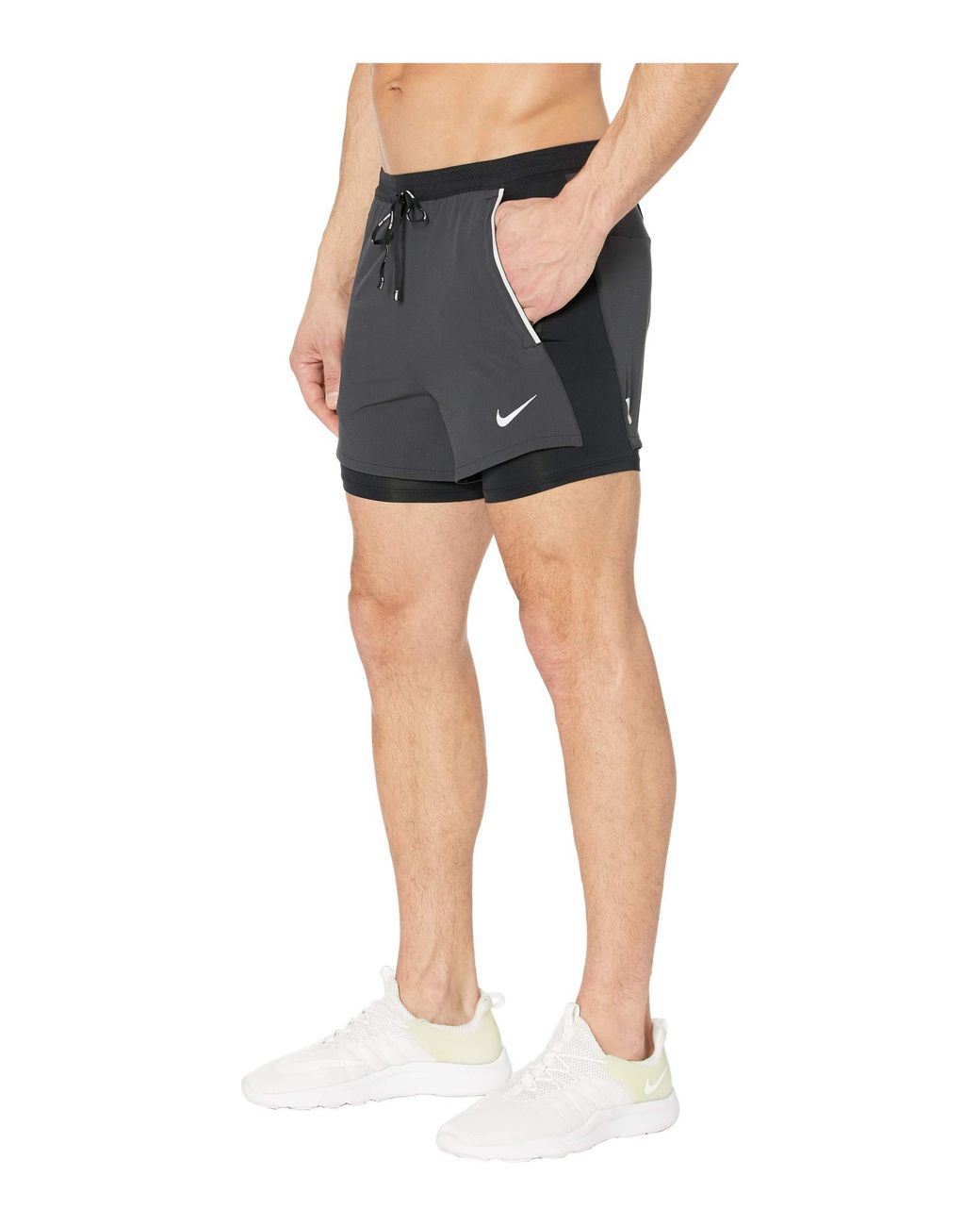 Nike Flex Swift Shorts 2-in-1 Hybrid in Black for Men | Lyst