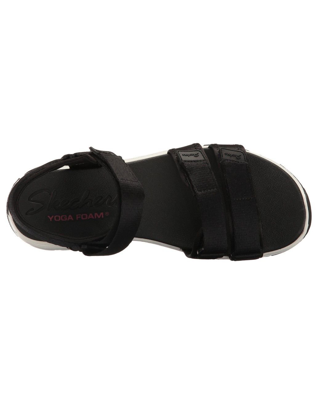 Skechers D'lites-fresh Catch Wedge Black/black Sandal 9 M Us - Save 35% |  Lyst