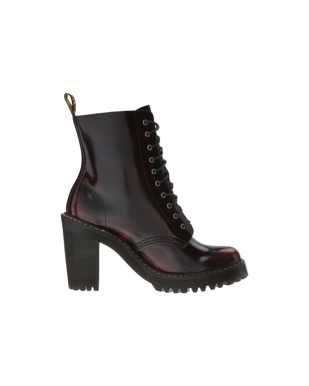Dr. Martens Kendra 10-eye Boot (cherry Red/arcadia) Women's Boots in Black  | Lyst