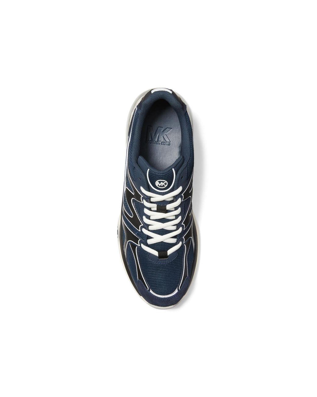 Michael Kors Mk Kit Extreme Mesh And Leather Trainer in Blue