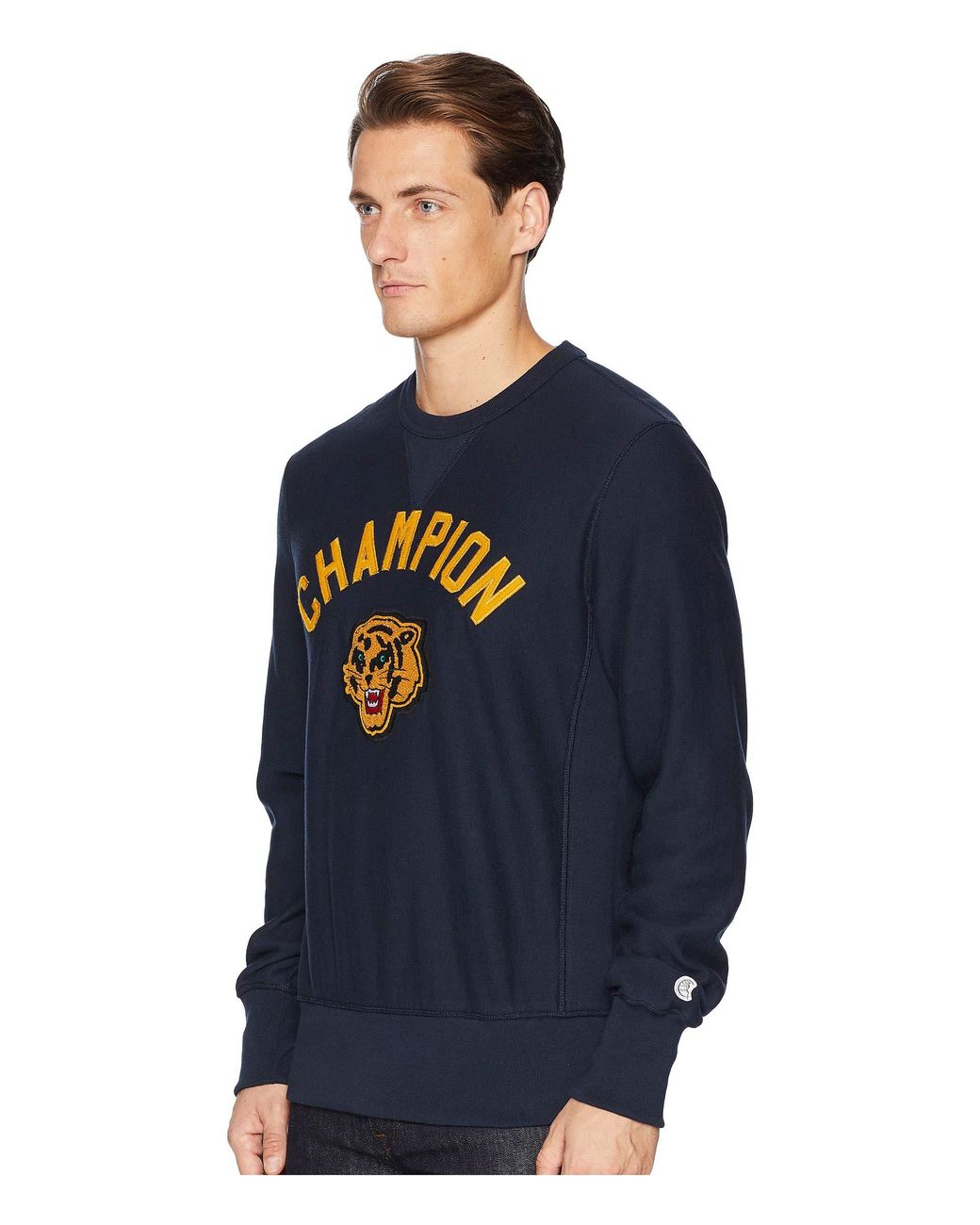 Todd Snyder Champion Graphic Tiger Sweatshirt In Navy in Blue for