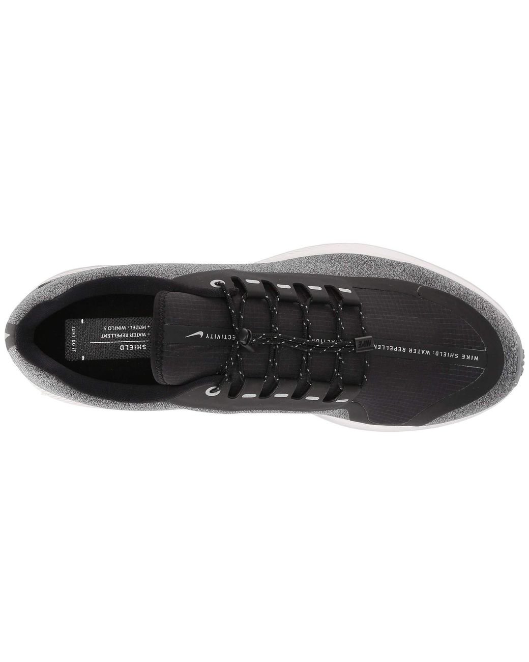 Nike Air Zoom Winflo 5 Run Shield (black/metallic Silver/cool Grey) Men's  Running Shoes for Men | Lyst