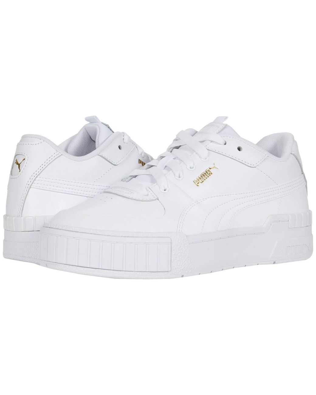 puma cali sport chunky trainers in white