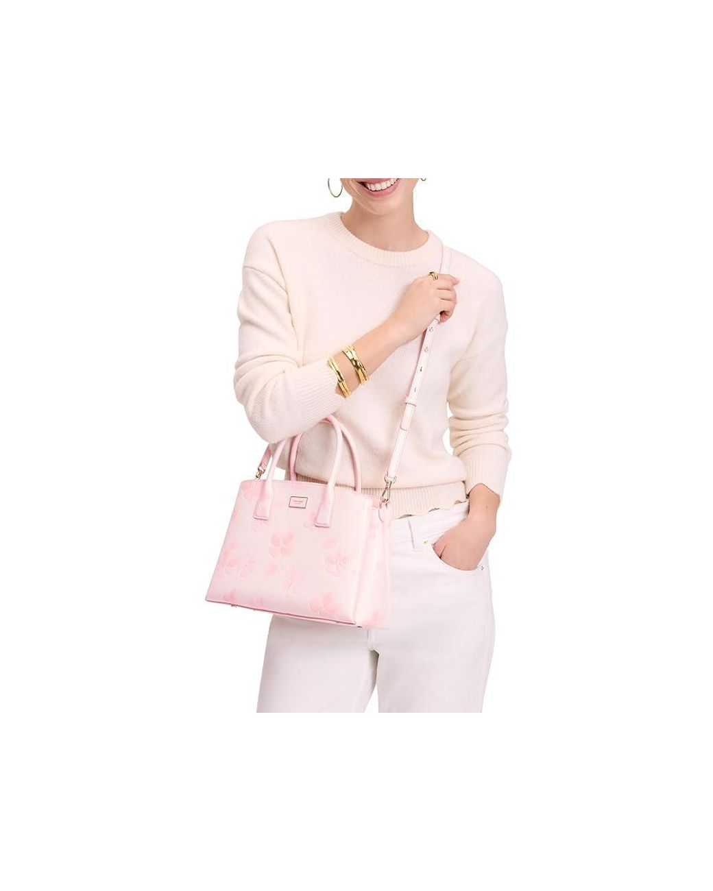 Kate Spade Serena Spring Pansies Satchel Satchel Handbags